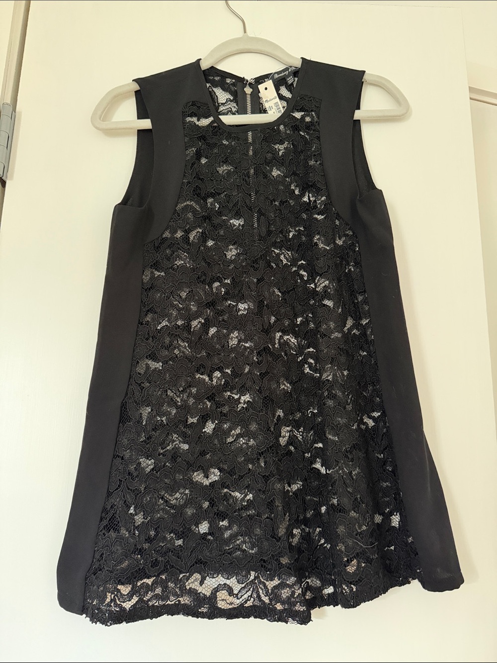 Madewell Black Lace Sleeveless Top